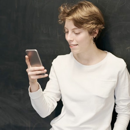 image of person holding a mobile phone